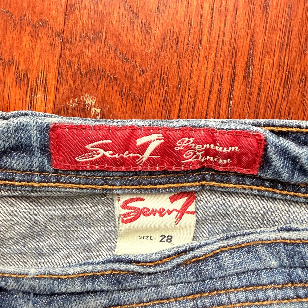 Seven7 Premium Denim Jeans Size 28 Medium Wash Straight Leg
